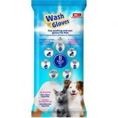 Bio Pet Active Wash Glovers Перчатки для мытья кошек и собак 8 шт.